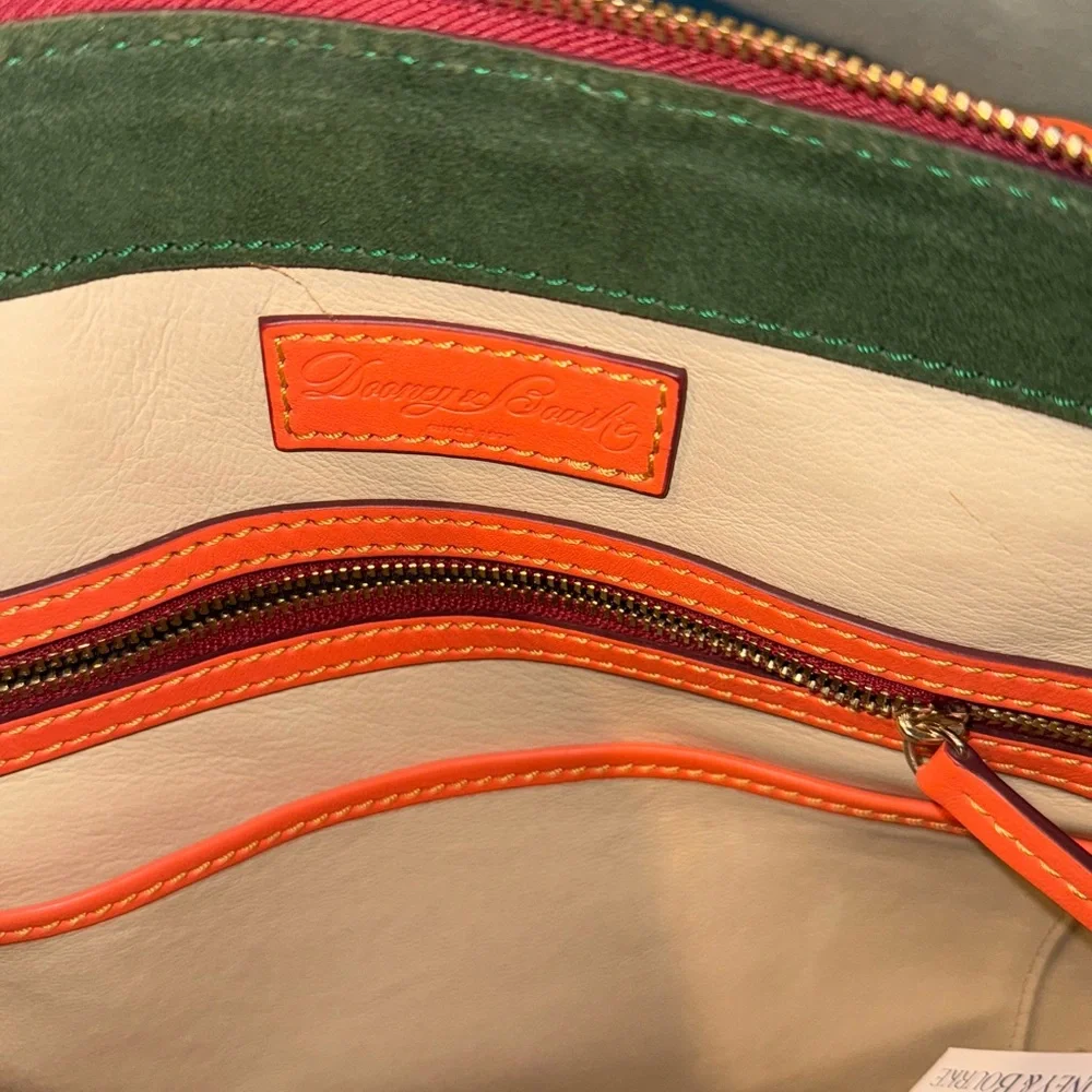 Dooney & Bourke Camden Salmon Florentine Italian Leather NWT  RARE! HTF - Picture 9 of 15